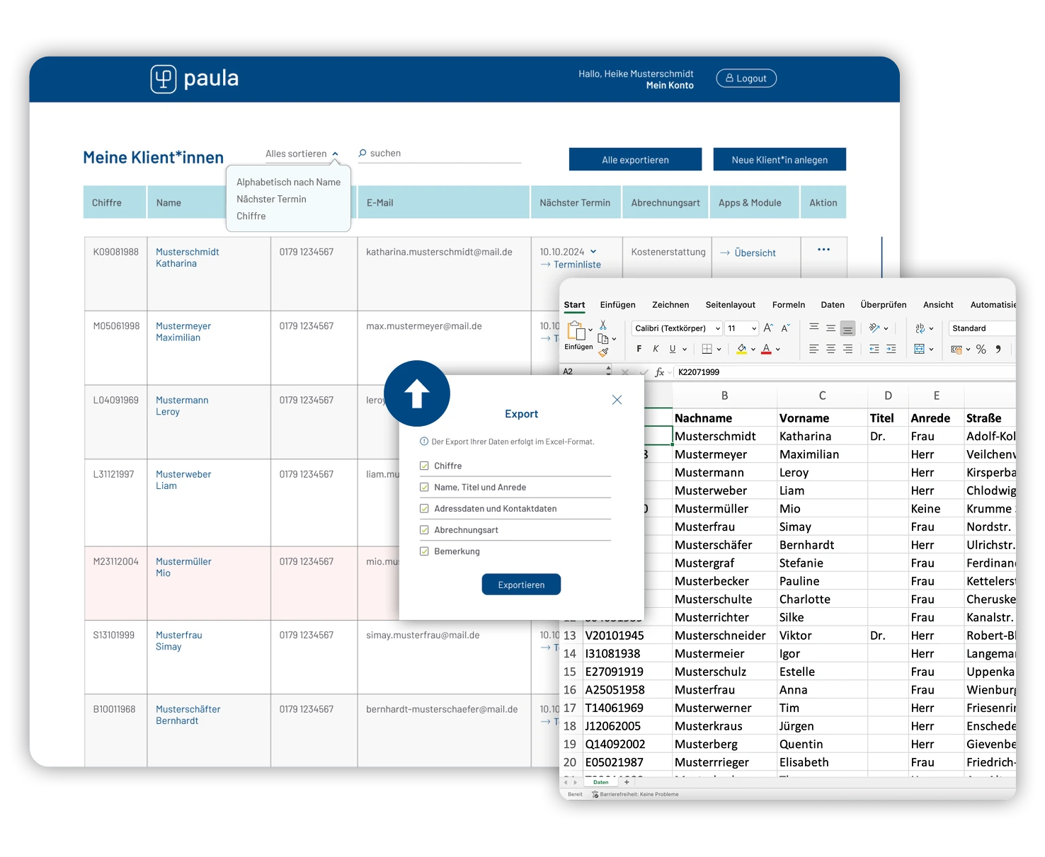 Klient*innenübersicht Illustration